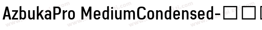 AzbukaPro MediumCondensed字体转换
